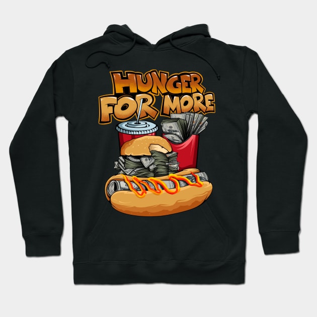 Burger Money Hoodie by AWANG ART STUDIO